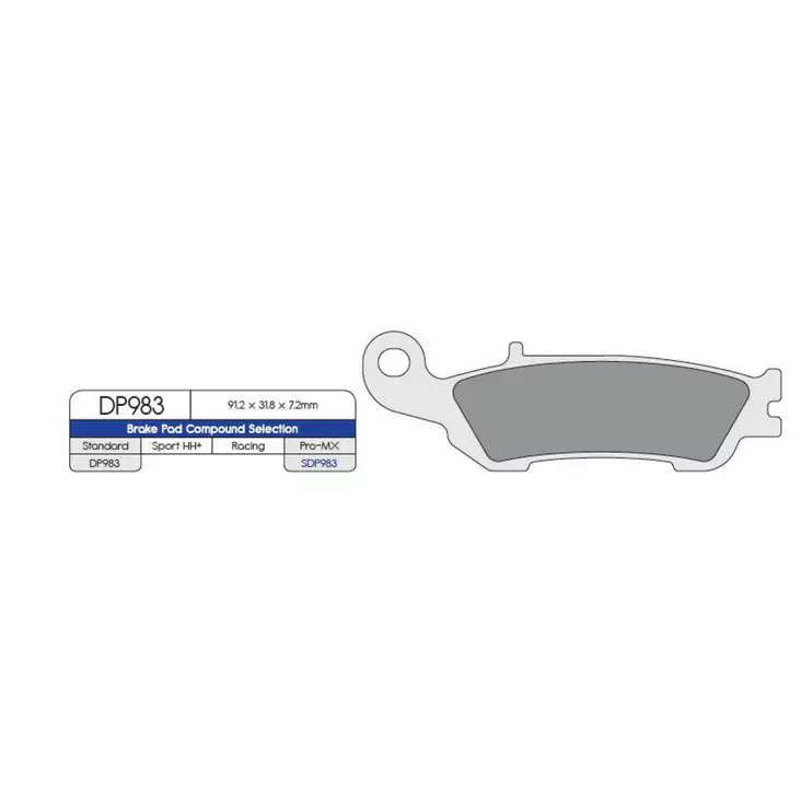 BRAKE PAD DP SINTERED REPLACEMENT STREET TOURING OFF-ROAD/ATV - Jarrupalat - 17210688 - 1