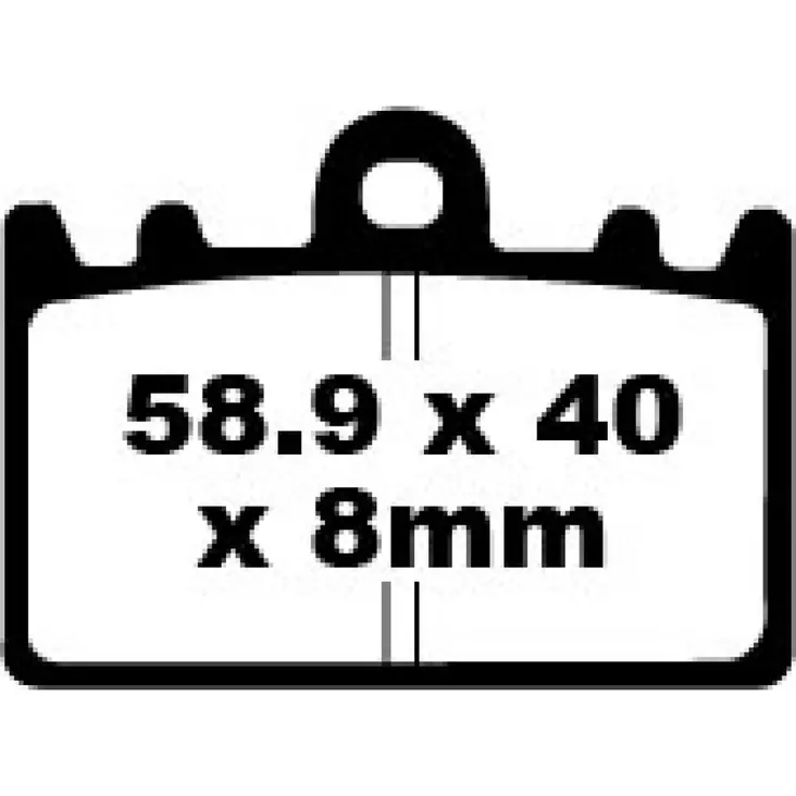 BRAKE PAD FA-HH SERIES SINTERED METAL - Jarrupalat - 17210988 - 1