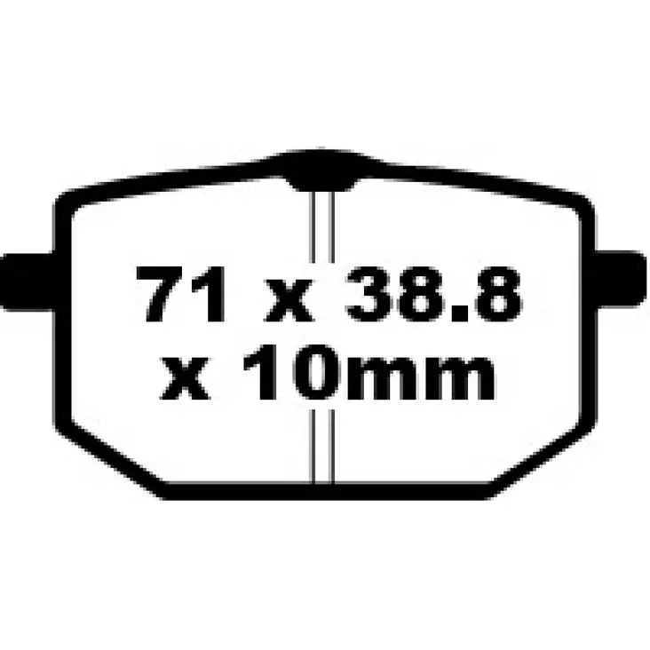 BRAKE PAD FA SERIES ORGANIC - Jarrupalat - 17220238 - 1