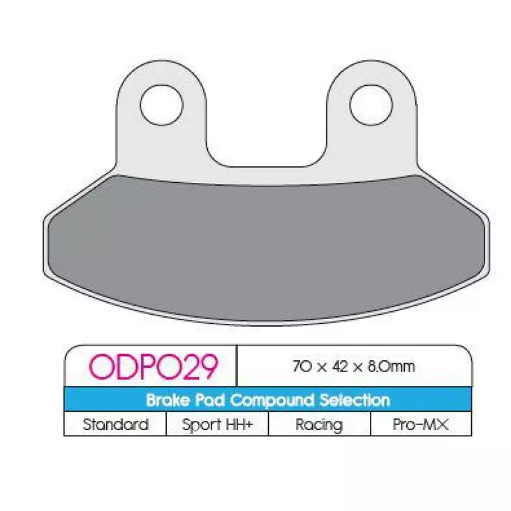 BRAKE PAD ORGANIC SCOOTER - Jarrupalat - 17200608 - 1
