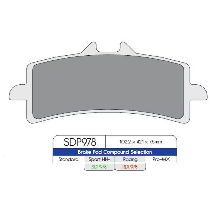 BRAKE PAD RDP X-RACE TITANIUM HIGH FRICTION ROAD-RACING - Jarrupalat - 17210678 - 1