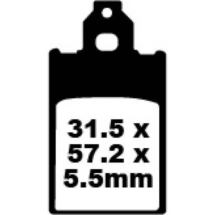 BRAKE PAD SFA SERIES ORGANIC - Jarrupalat - 17220318 - 1