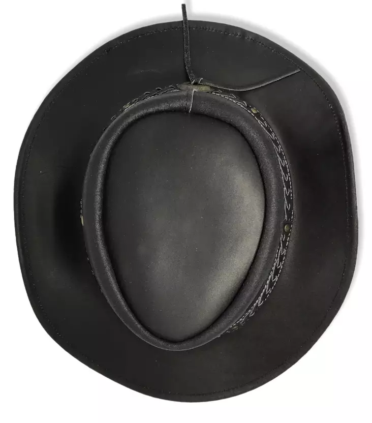 Cowboy-hattu nahkaa, musta - Hatut - HAT108 - 1