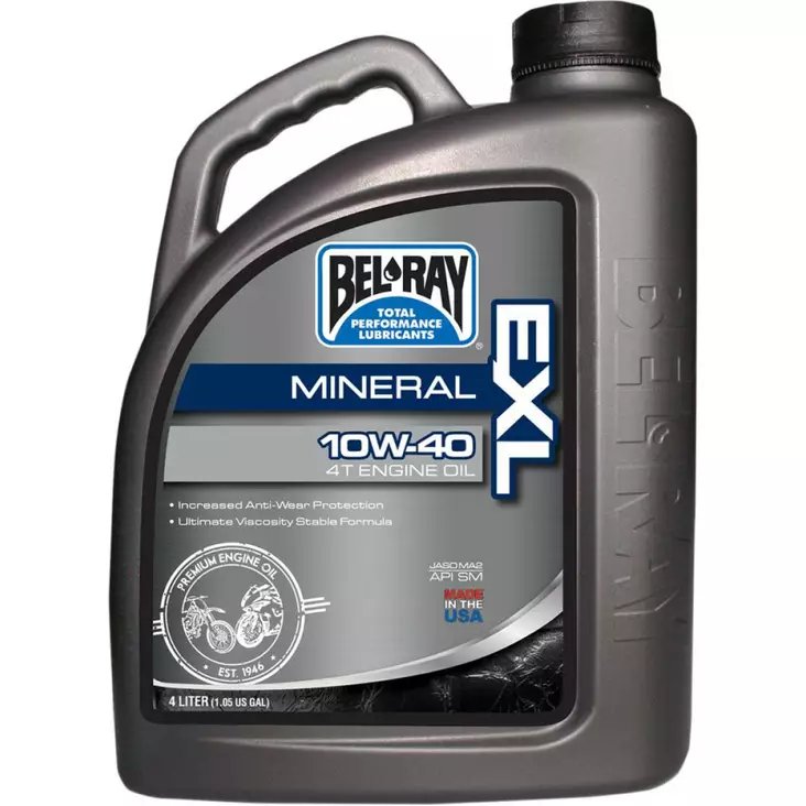 EXL MINERAL 4-STROKE ENGINE OIL 10W-40 4 LITER - Öljyt - 36010148 - 1
