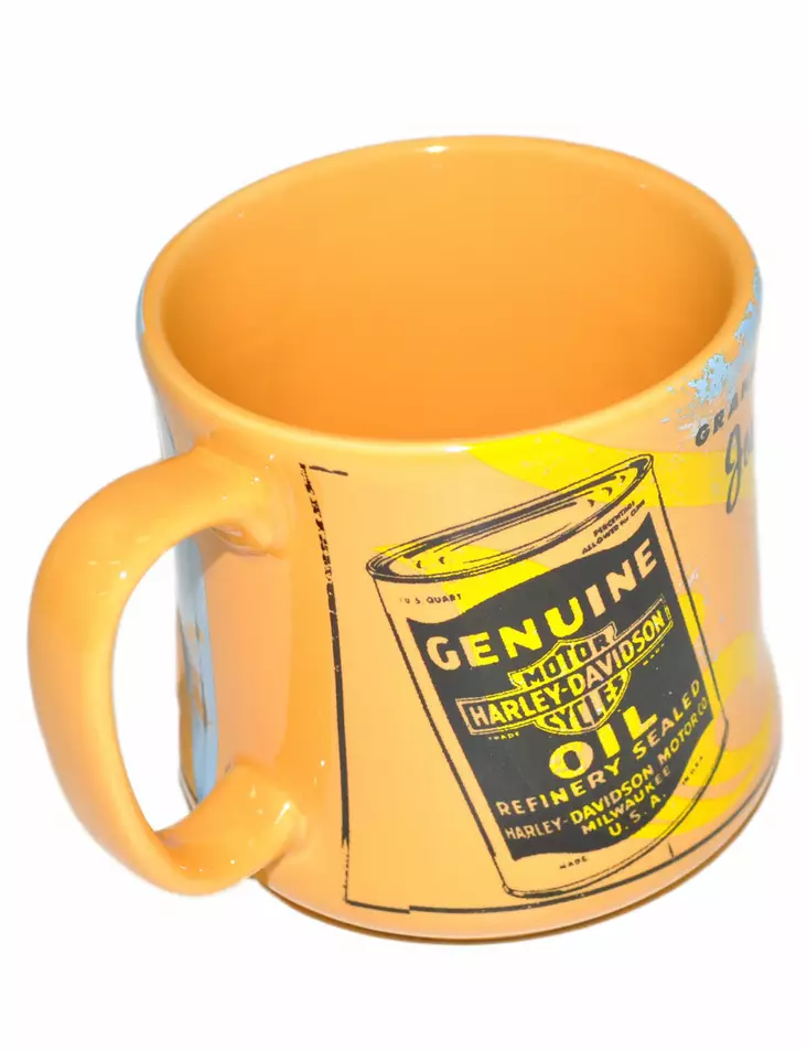 Harley-Davidson muki keltainen - Astiat - HM208 - 1