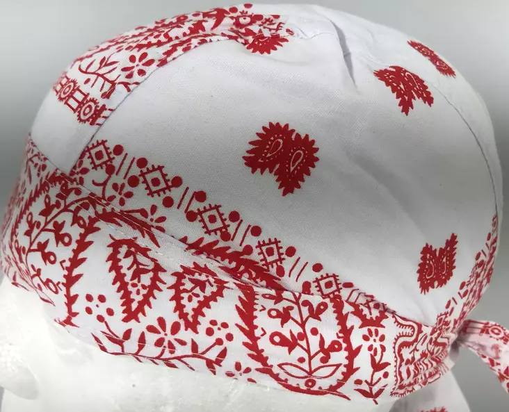 Headwrap, punavalkoinen kashmir - Headwrapit - HW28 - 1