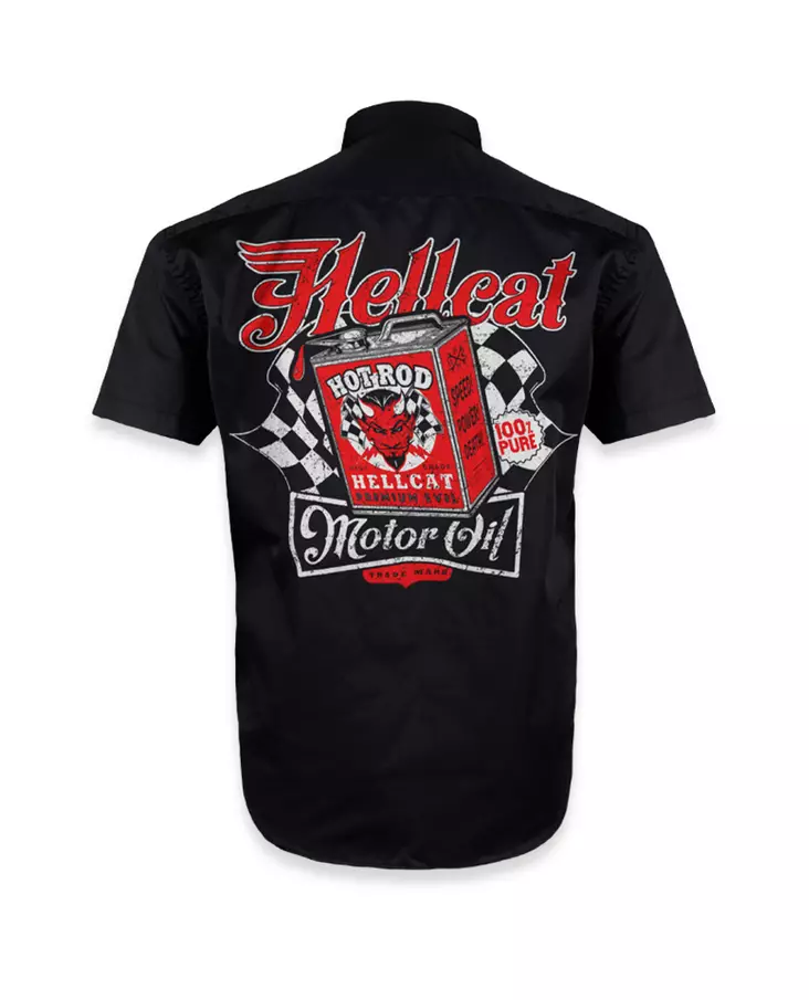 Hell cat Workerpaita, Motor Oil - Kauluspaidat - KP258 - 1