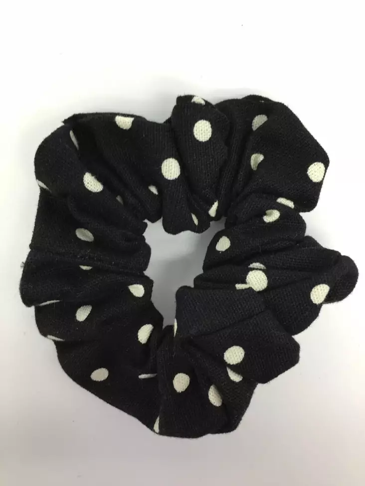 Hiusdonitsi, Polka Dot, musta - Hiuskoristeet - PIN148 - 1