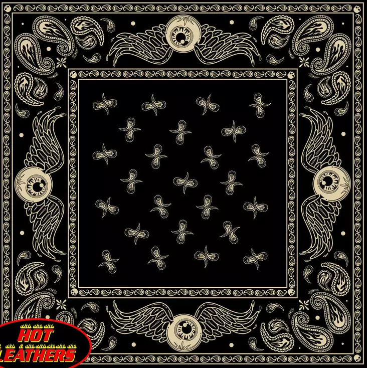 Huivi Hot Leathers silmäsiipi pääkallo - Huivit - HU488 - 1