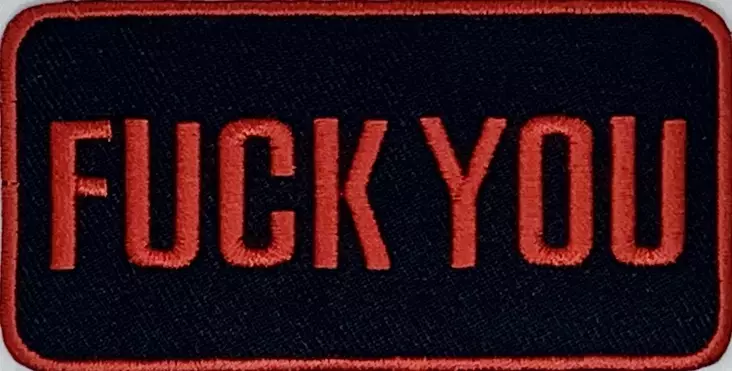 Kangasmerkki FUCK YOU - Kangasmerkit - K1538 - 1