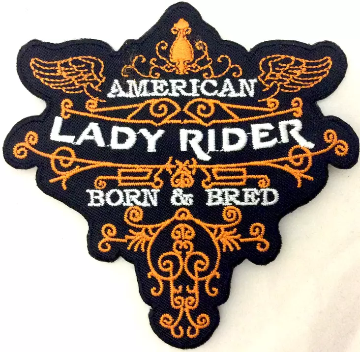 Kangasmerkki, Lady Rider Born & Bred - Kangasmerkit - K1418 - 1