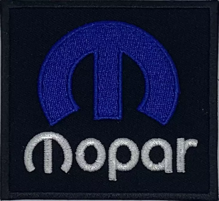 Kangasmerkki Mopar sininen logo - Kangasmerkit - K1508 - 1