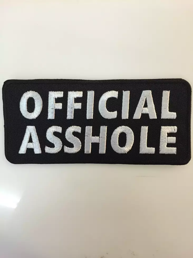 Kangasmerkki-Official Asshole-etukuva - Kangasmerkit - K1288 - 1