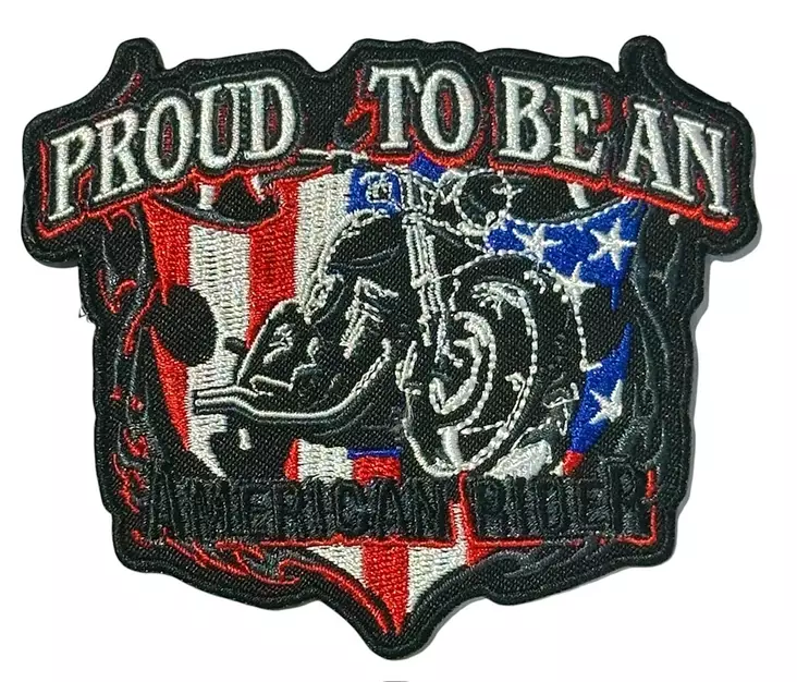 Kangasmerkki Proud To Be An Biker - Kangasmerkit - K1598 - 1