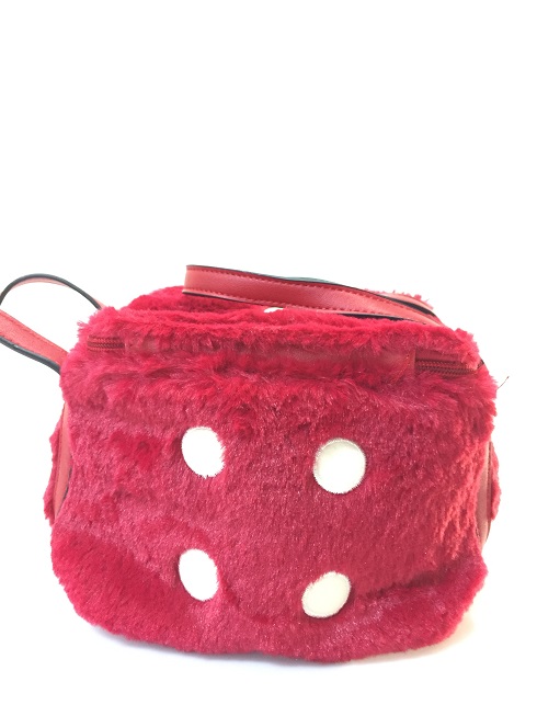 Käsilaukku, Noppa, punainen - Laukut - NL518 - 1