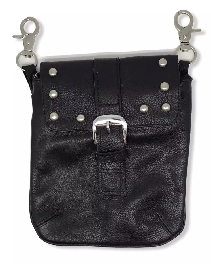 Käsilaukku vyölenkeillä, nahkaa - Laukut - NL808 - 1