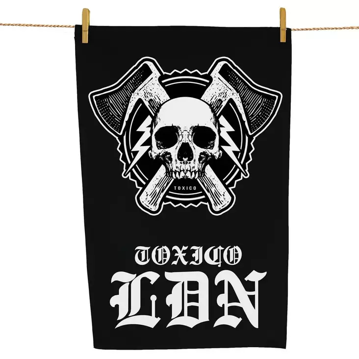Keittiöpyyhe, Axe Skull - Keittiötarvikkeet - TOX48 - 1