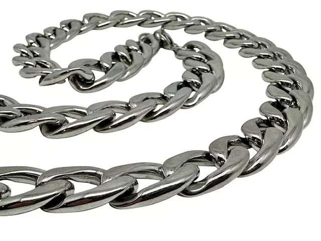 Ketju 15 mm kiiltävä kirurginteräs - Kaulakorut - BA338 - 1