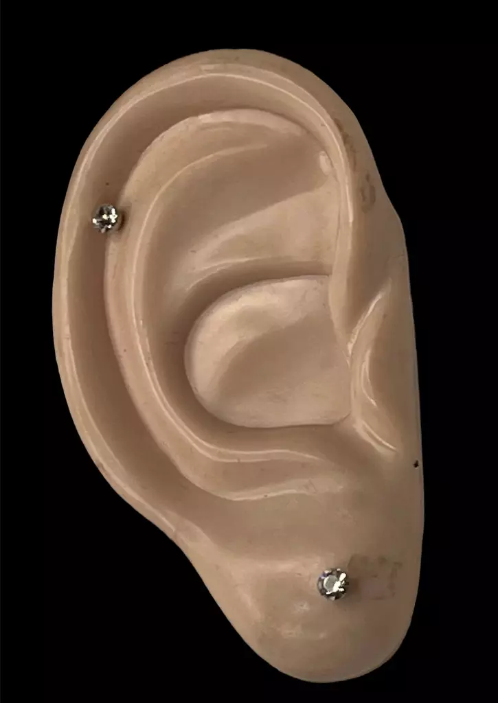 Korvakorut kirkas kivi 3,5 mm - Korvakorut - KRV178 - 1