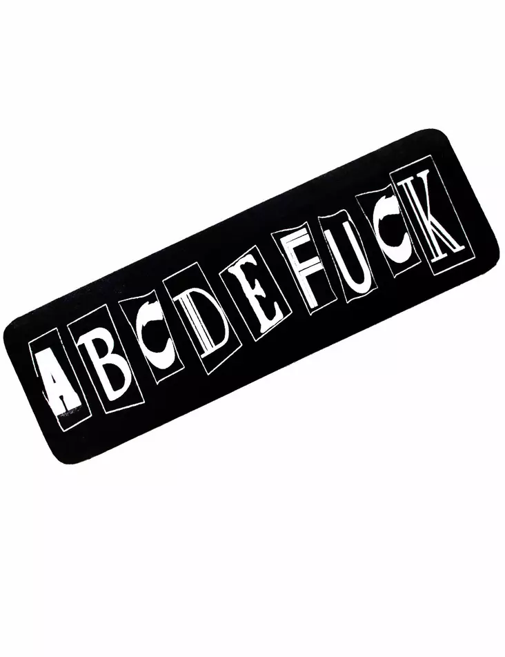 Kypärätarra, ABCDE Fuck - Tarrat - TAR108 - 1