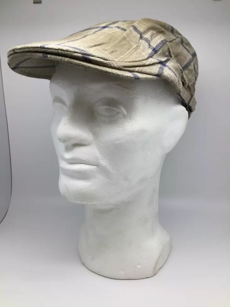 Lätsä, beige ruutu flat cap - Flat Capit - LC458 - 1