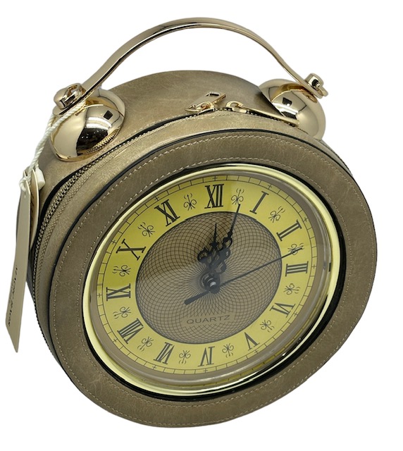 Laukku Pyöreä Kello, beige - Laukut - NL868 - 1