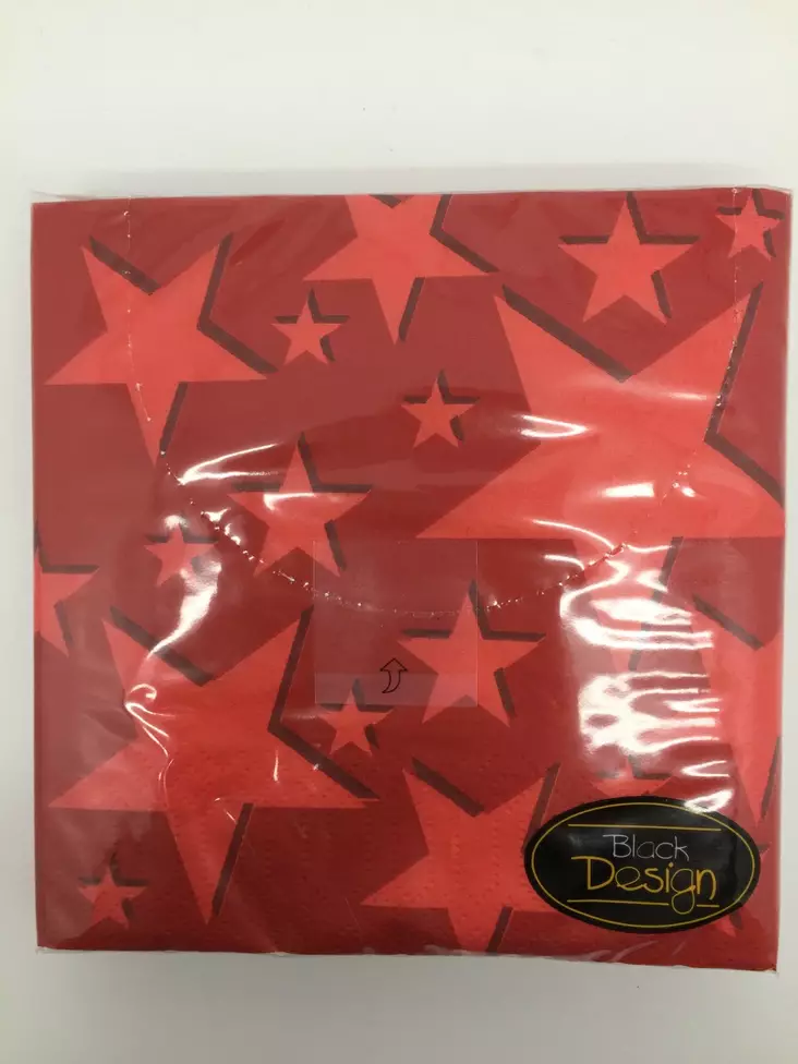 Lautasliina, Stars, red - Servetit - SER38 - 1