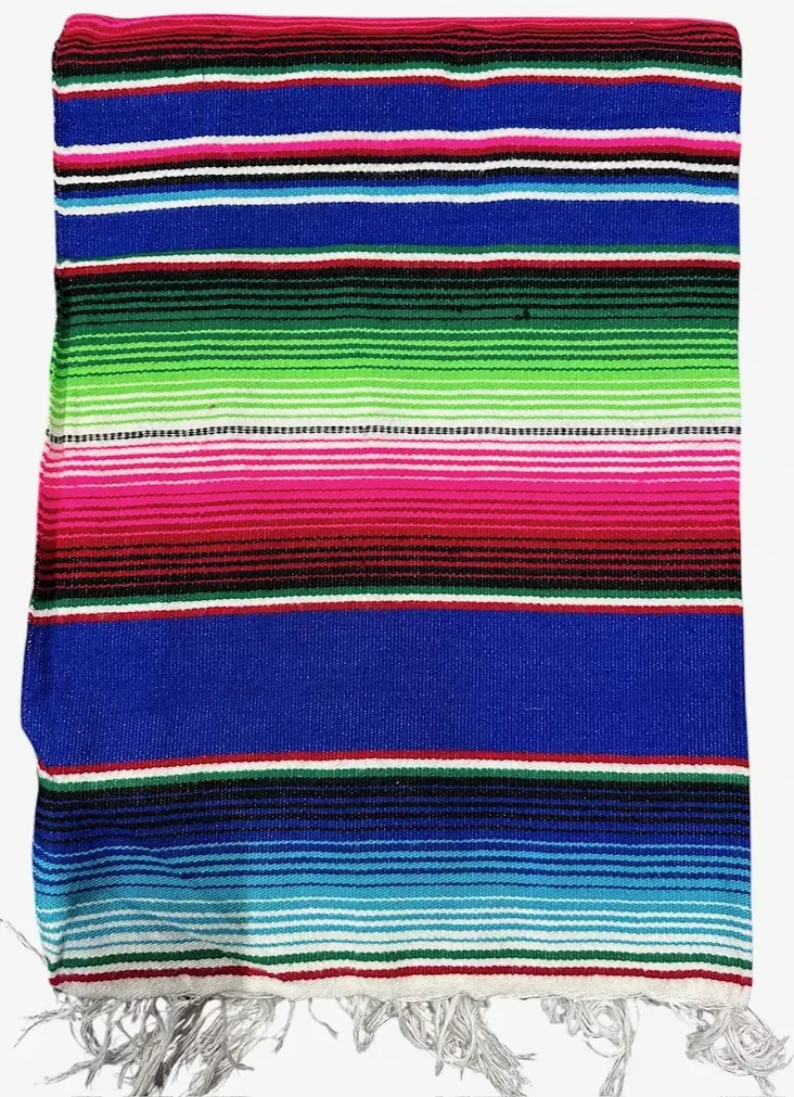 Mexico viltti Pinkki raita - Kodin tekstiilit - MEX68 - 1