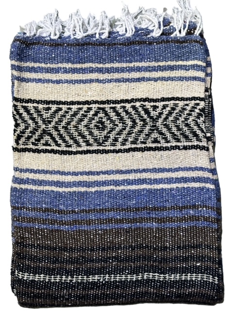 Mexico viltti, Slate Blue/Dark Brown/Tan - Kodin tekstiilit - MEX48 - 1