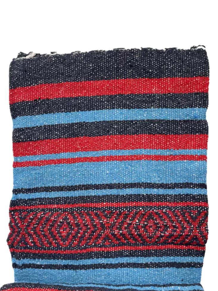 Mexico viltti Turquoise/Red/Navy - Kodin tekstiilit - MEX38 - 1