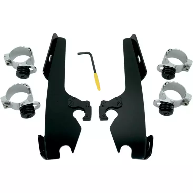 MOUNTING KIT TRIGGER-LOCK MEMPHIS FATS/SLIM-WINDSHIELD BLACK - Tuulilasit ja etumaskit - 23200078 - 1