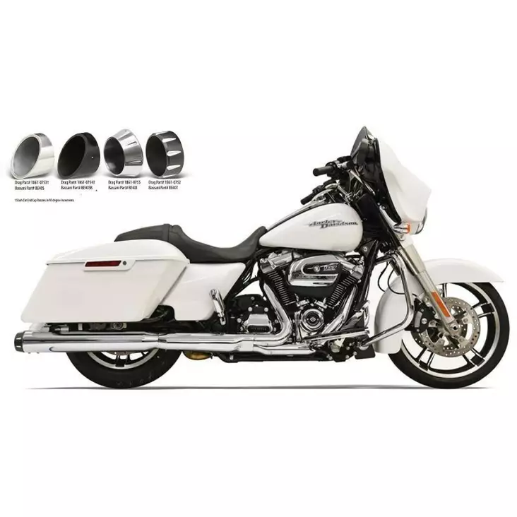 MUFFLERS SLIP-ON 4" CHROME QUICK-CHANGE SERIES - Pakoputket ja niiden osat - 18011088 - 1