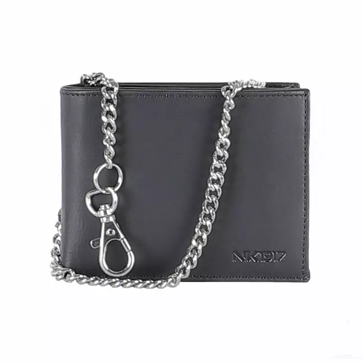 Nahkalompakko ketjulla RFID suojattu - Lompakot ja rahakukkarot - KN458 - 1