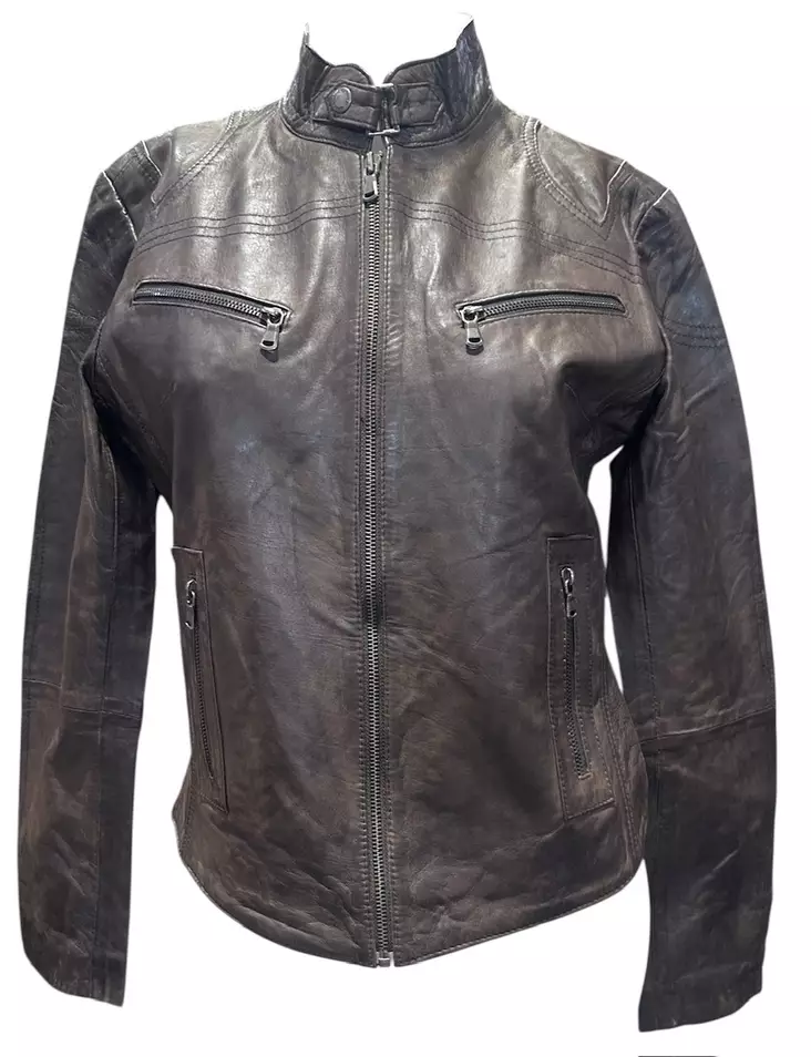 Nahkatakki Ruskea Nevada Brown Slimfit - Nahkatakit ja -liivit - T618 - 1