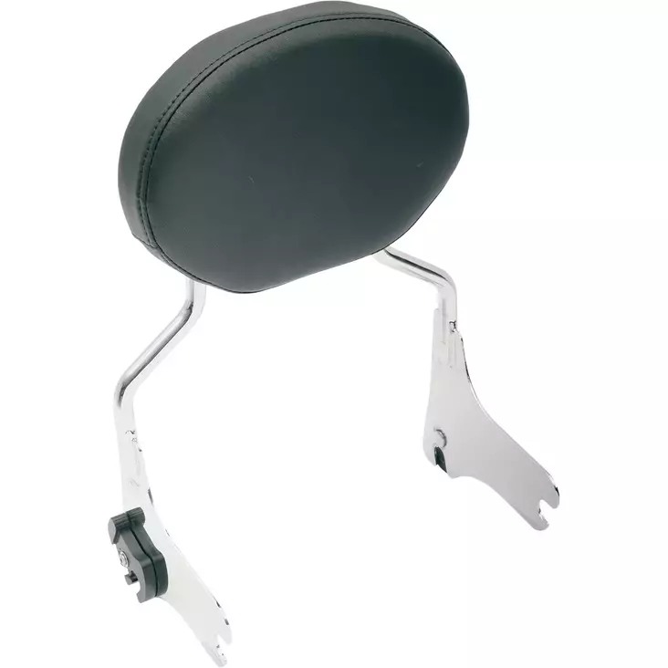 PAD OVAL SISSY BAR PADS REAR BACKREST LEATHER BLACK - Satulat ja satulanpäälliset - 08220118 - 1