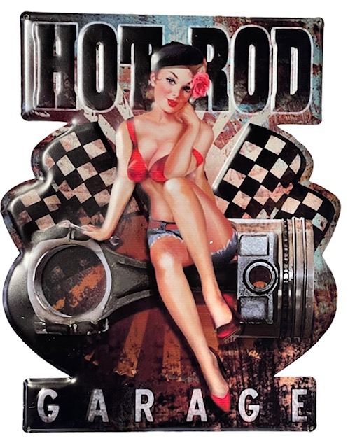 Peltikyltti Hot Rod Garage - Taulut, kehykset - PELT368 - 1