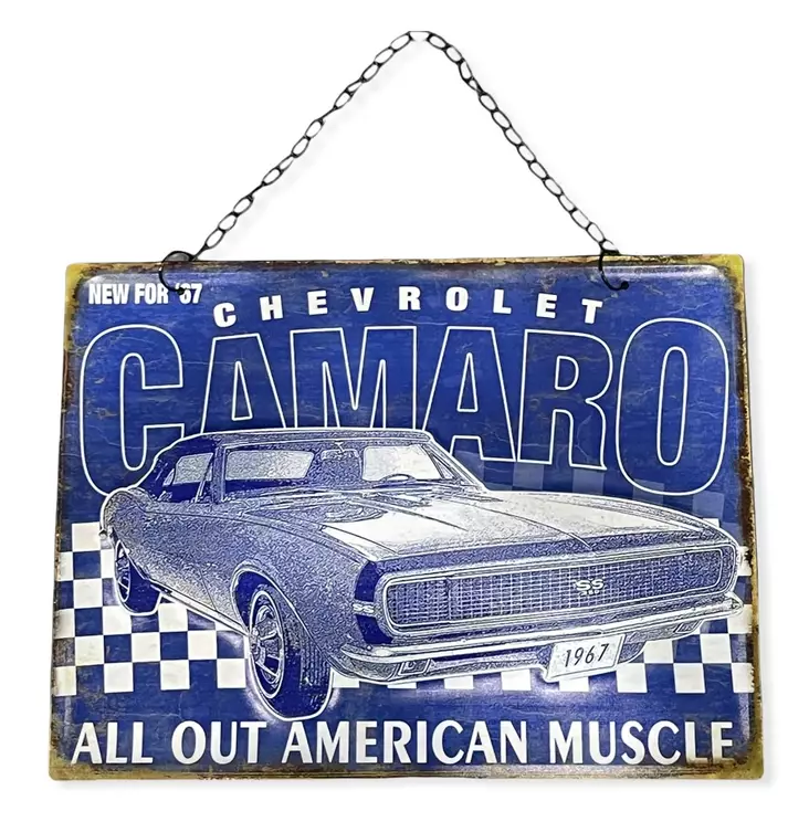 Peltikyltti ketjulla, Camaro sin. - Taulut, kehykset - PELT128 - 1