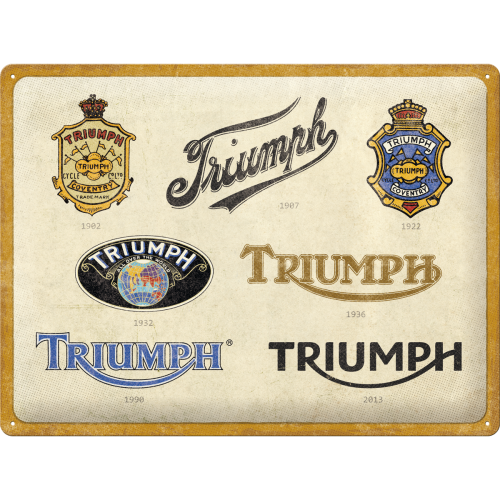 Peltikyltti Triumph Logo 30 x 40cm - Taulut, kehykset - PELT338 - 1