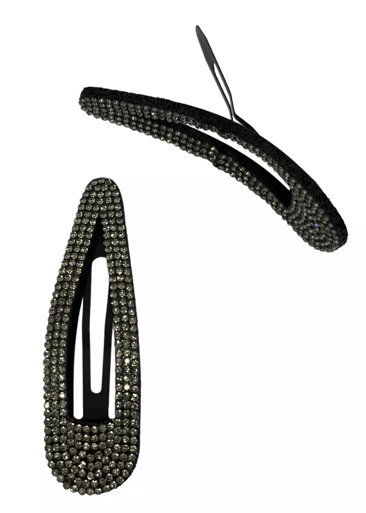 Pinni koristekivillä, harmaa - Hiuskoristeet - PIN378 - 1