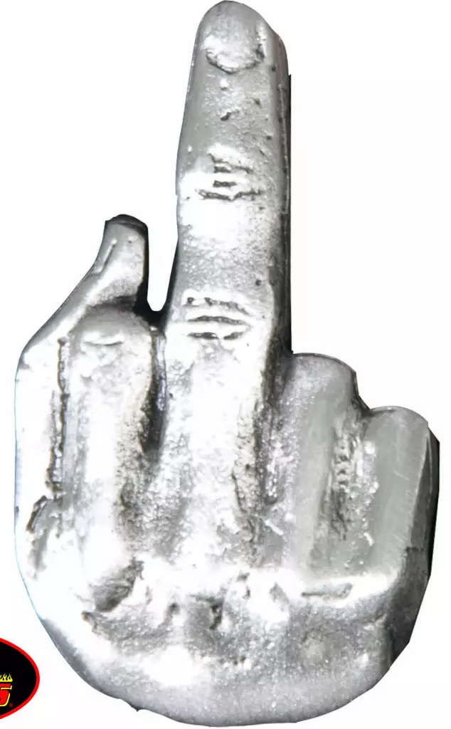 Pinssi Keskisormi pystyssä kaksi lukitus - Pinssit - PNS98 - 1