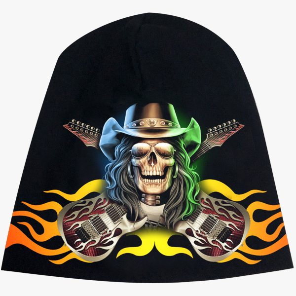 Pipo Trikoopipo Liekki kitarat pääkallo - Pipot - PI508 - 1