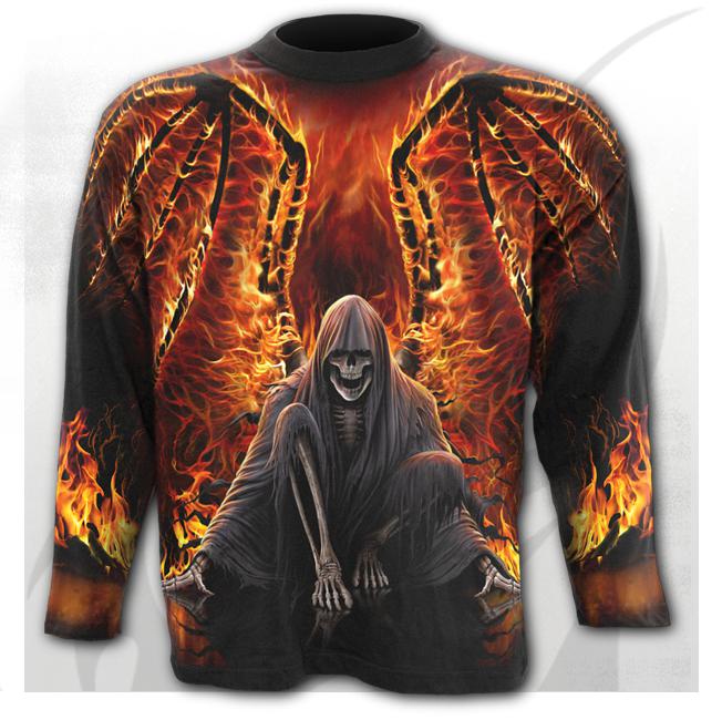 Pitkähiha Flaming Death - Pitkähihaiset paidat - SPI138 - 1