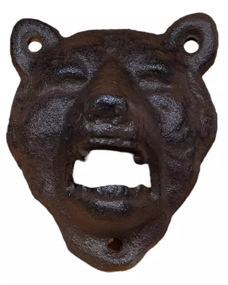 Pullonavaaja Karhu seinälle valurauta - Seinälle - PRT1248 - 1