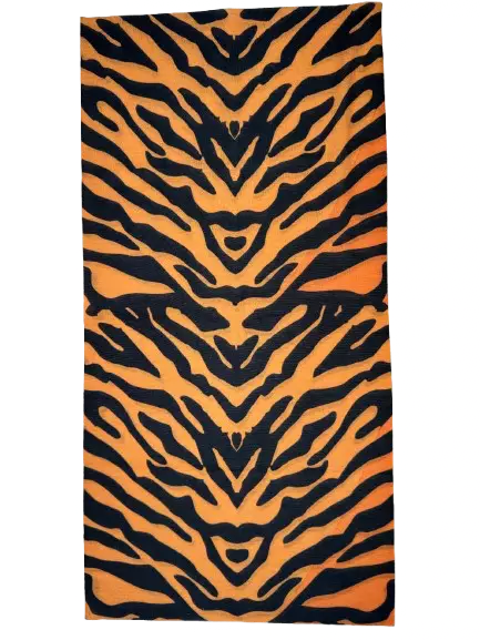 Putkihuivi tiikerinraidat musta ruskea - Putkihuivit - B408 - 1