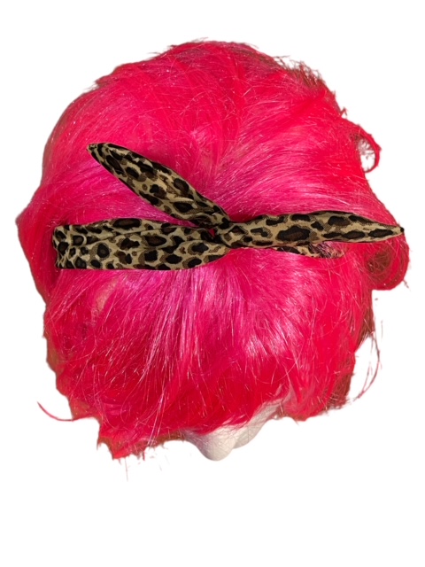 Rautalankahuivi Leopardi, keskiruskea - Hiuskoristeet - HU518 - 1