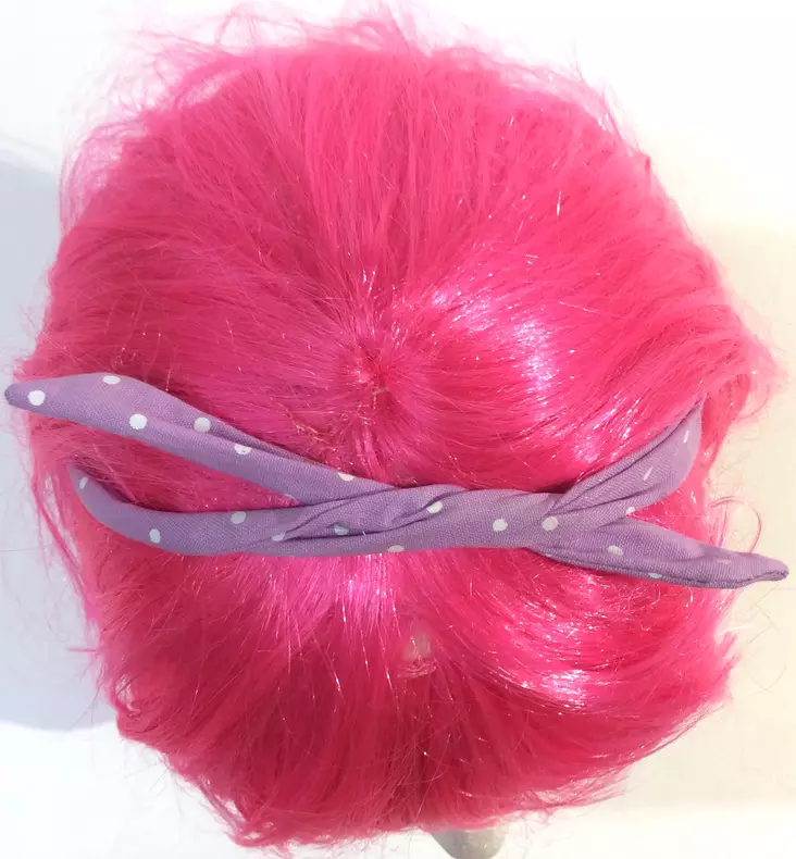 Rautalankahuivi, Polka Dot, lila - Hiuskoristeet - HU378 - 1