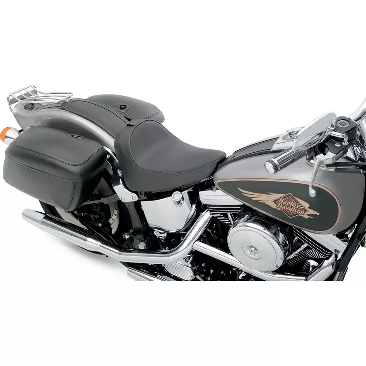 SEAT SOLO W/OPTIONAL EZ GLIDE BACKREST FRONT WITH DRIVER BACKREST RECEPTACLE VINYL BLACK - Satulat ja satulanpäälliset - 08020618 - 1