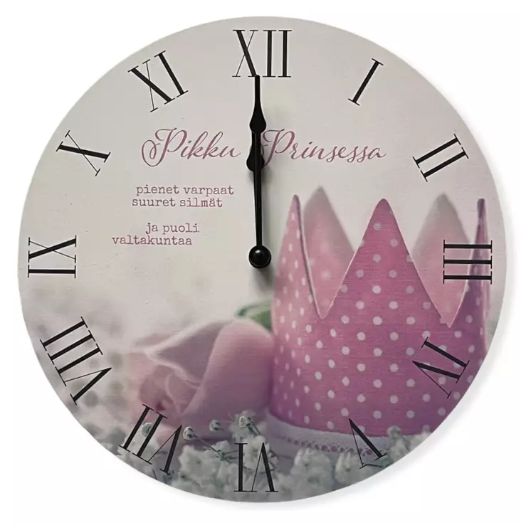 Seinäkello Prinsessa 30 cm - Kellot - KE138 - 1