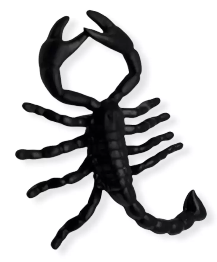 Skorpionit 12 kpl, koko 7 x 4 cm - Kallot, Halloweenrekvisiitta - HOR268 - 1