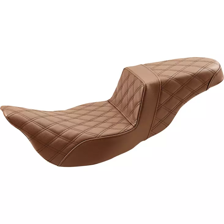 Step Up Seat - Lattice Stitched - Brown - FLH - Parts ryhmättömät - 08011288 - 1